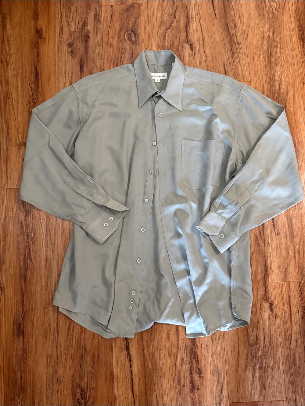 Pronto Uomo Light Gray Men's Long-Sleeve Dress Shirt